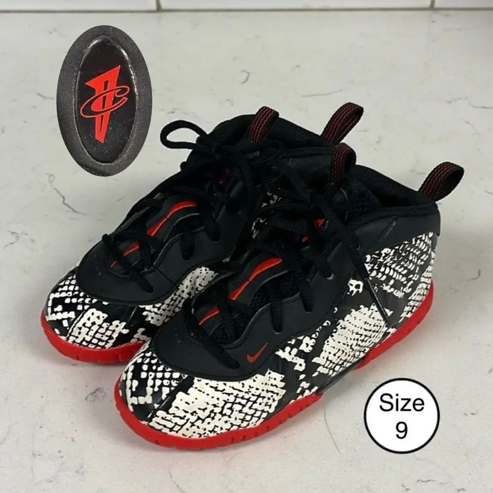Nike Little Posite One 'Albino Snakeskin' 723947-104 (TD) 9C